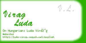 virag luda business card